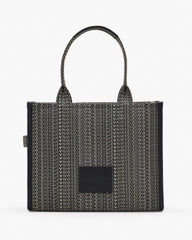 The Monogram Jacquard Large Tote Bag - Beige Multi