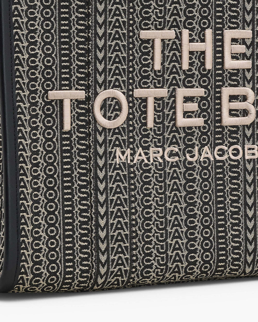 The Monogram Jacquard Large Tote Bag - Beige Multi