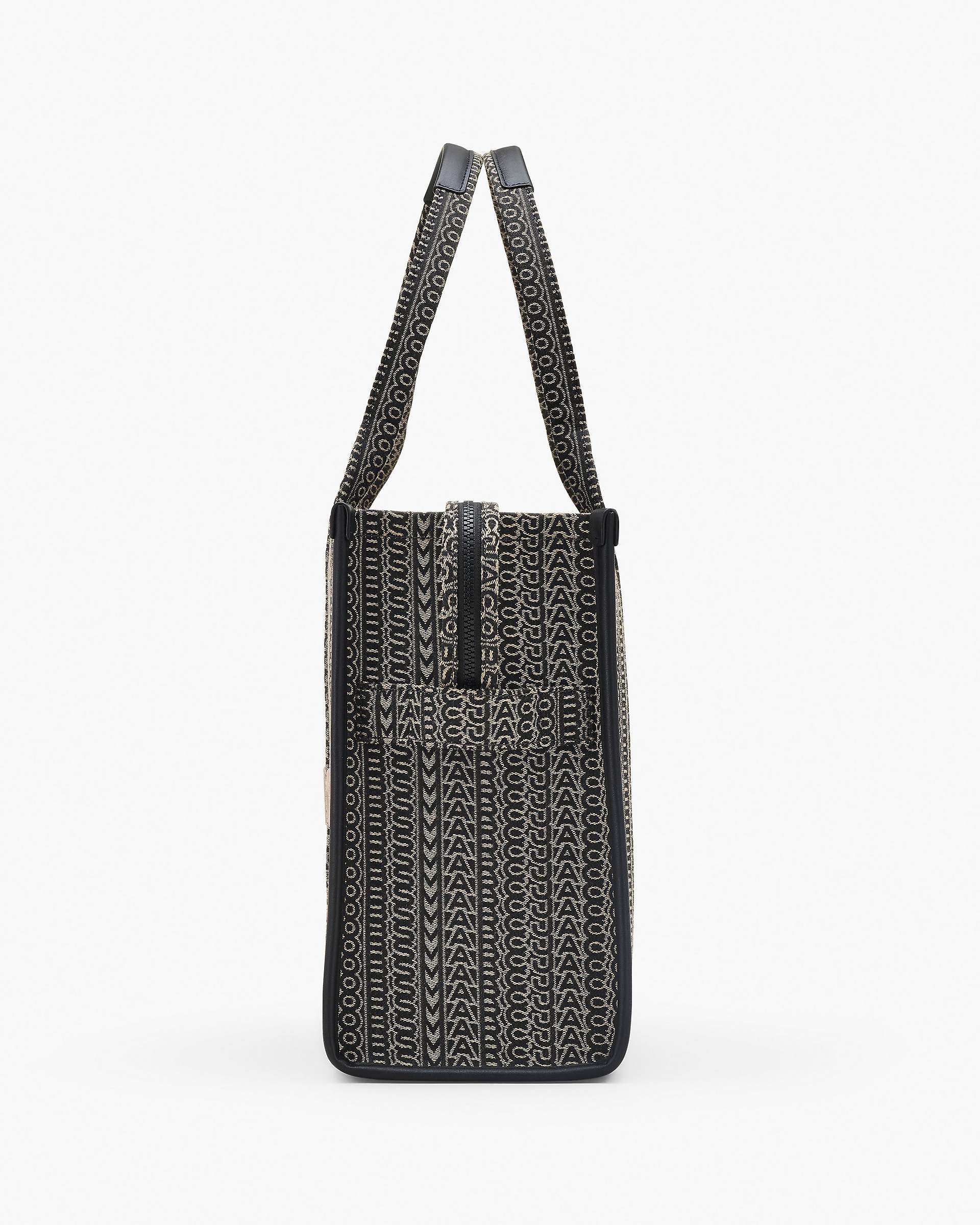 The Monogram Jacquard Large Tote Bag - Beige Multi