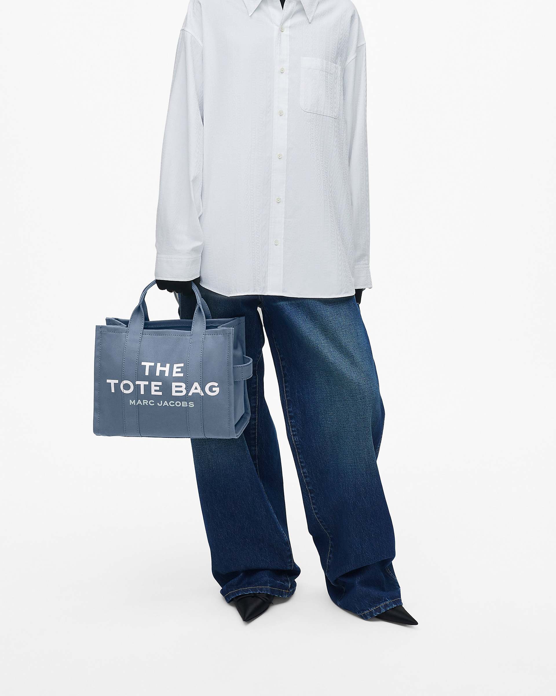 The Canvas Medium Tote Bag - Blue Shadow