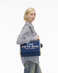 The Denim Chain Medium Tote Bag - Dark Wash