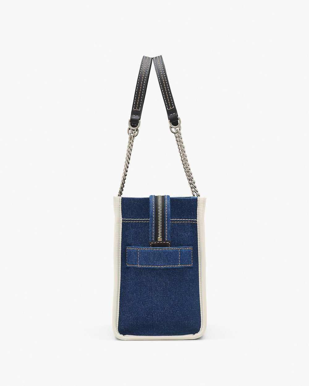 The Denim Chain Medium Tote Bag - Dark Wash