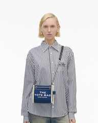 The Denim Chain Crossbody Tote Bag - Dark Wash