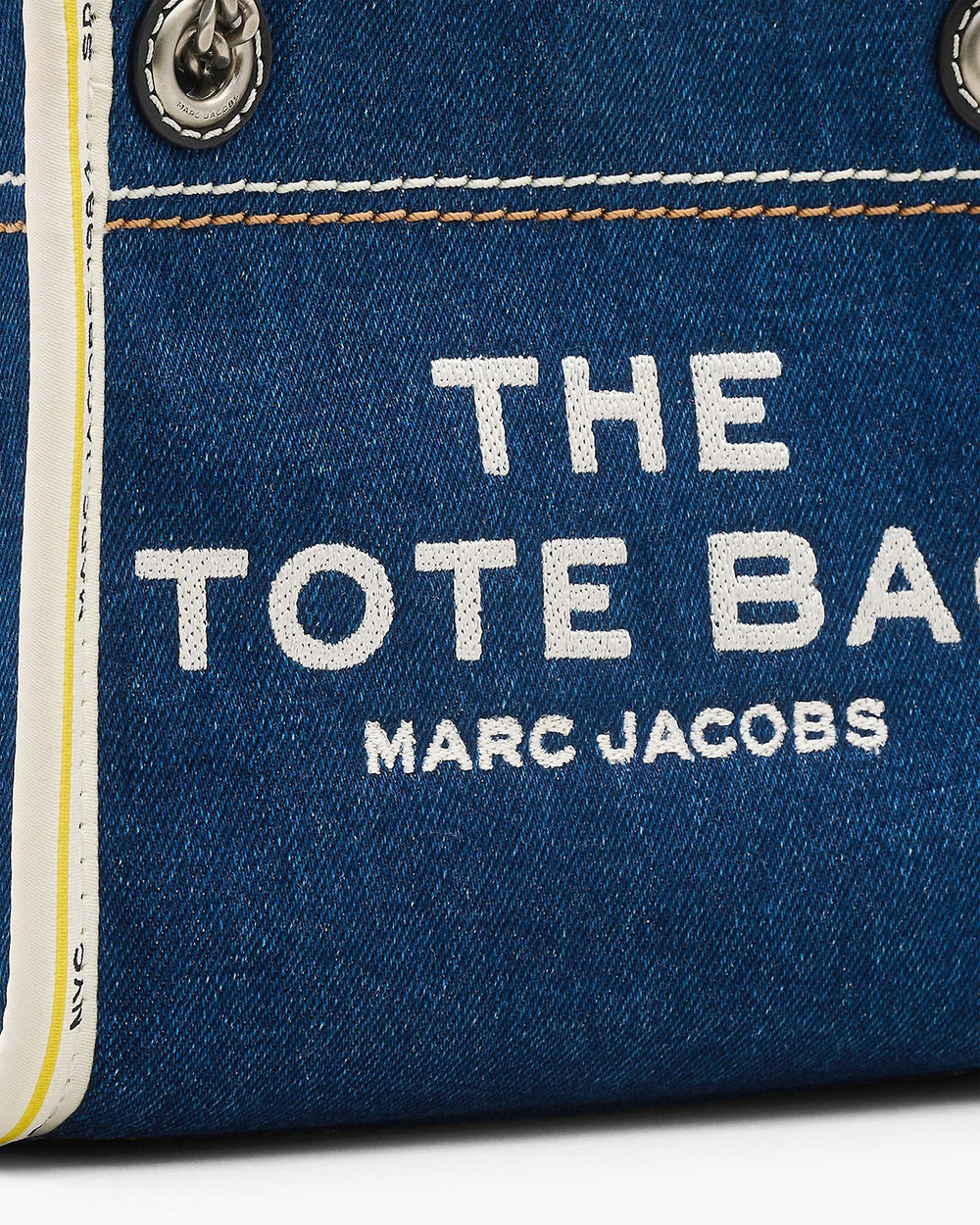 The Denim Chain Crossbody Tote Bag - Dark Wash