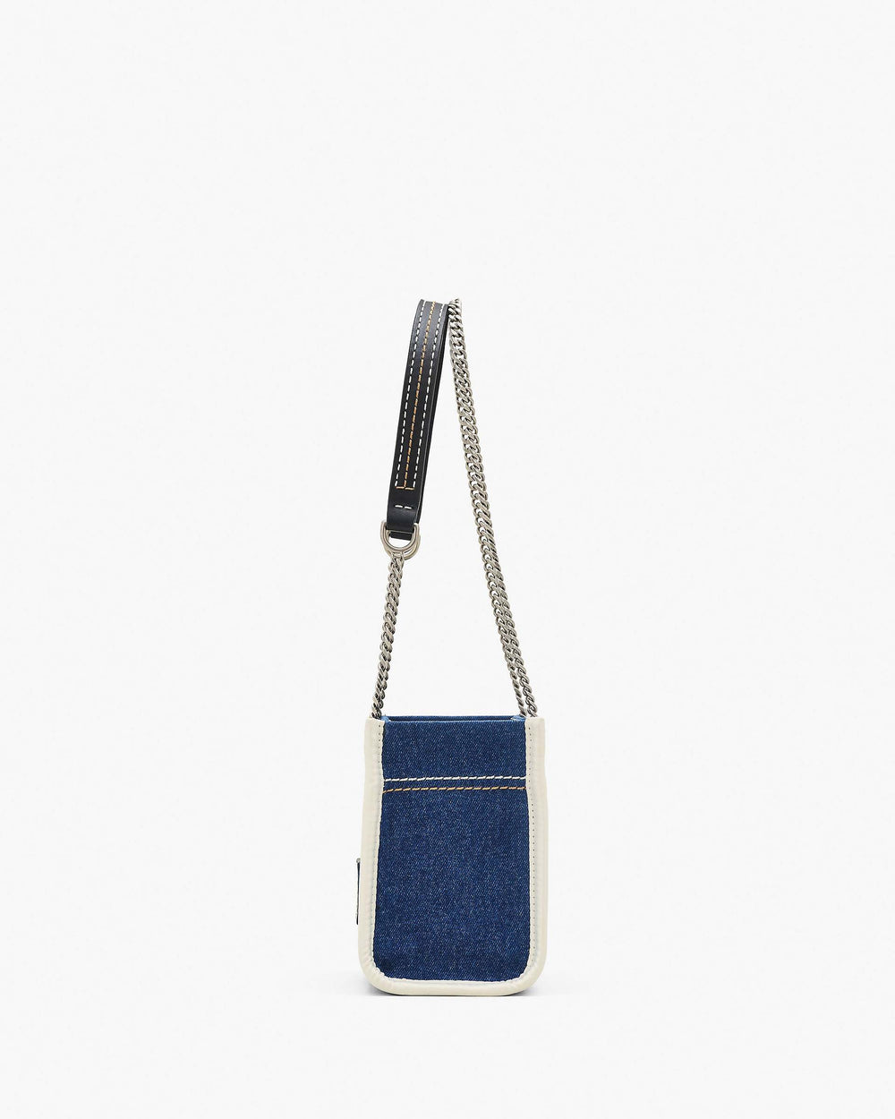 The Denim Chain Crossbody Tote Bag - Dark Wash