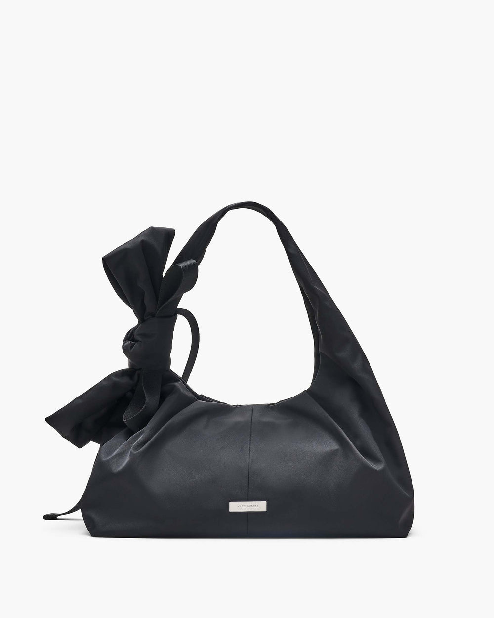 The Bow Nylon Sack Bag - Black|Black