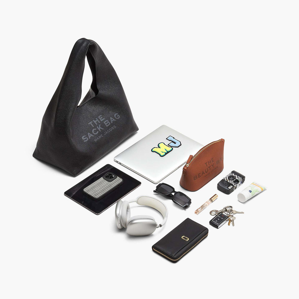 The Bow Nylon Sack Bag - Black|Black