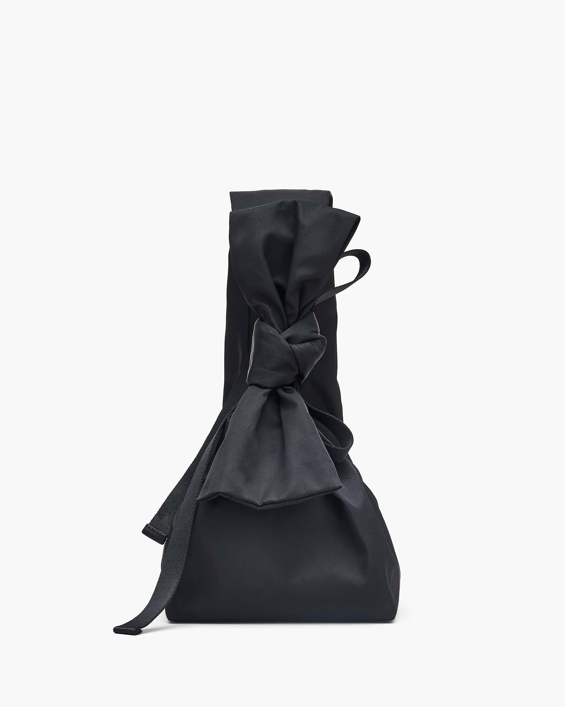 The Bow Nylon Sack Bag - Black|Black