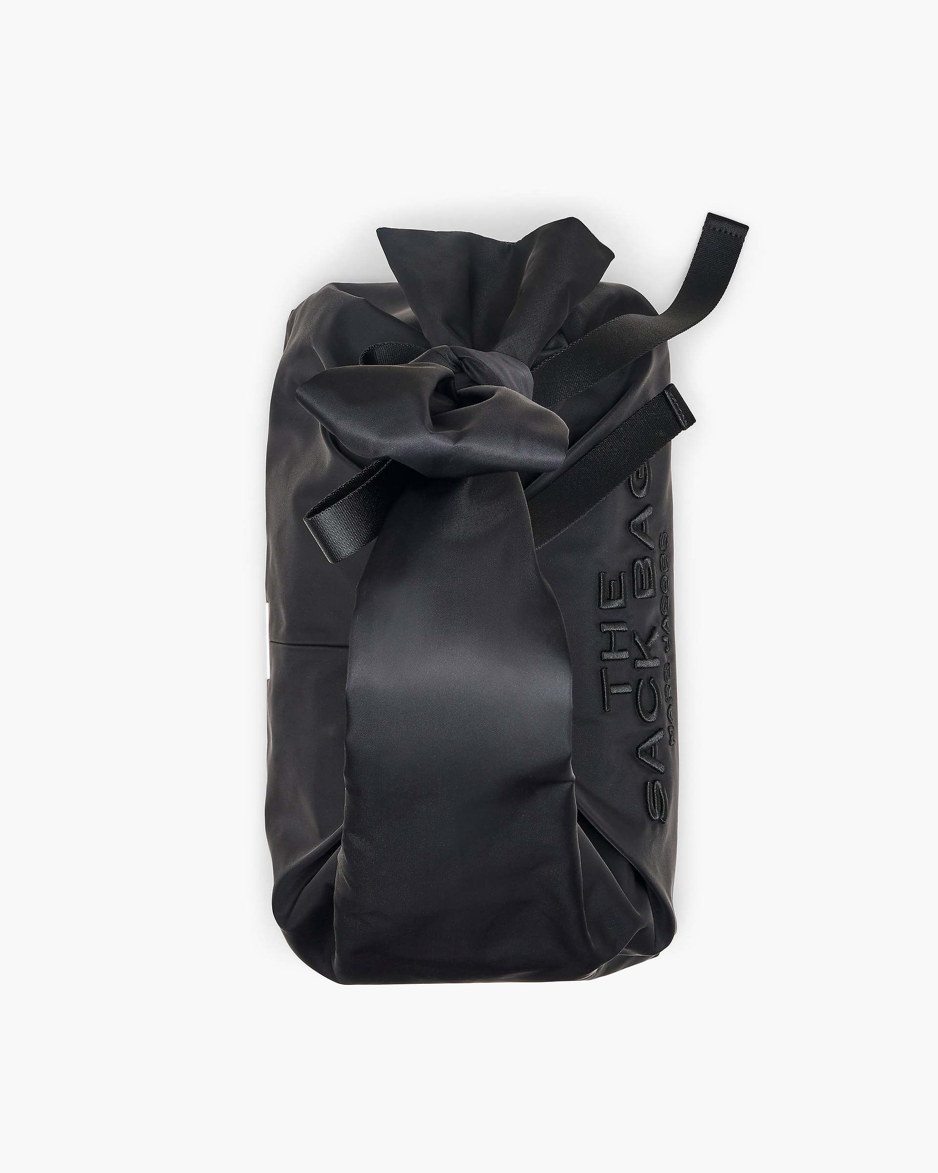 The Bow Nylon Sack Bag - Black|Black
