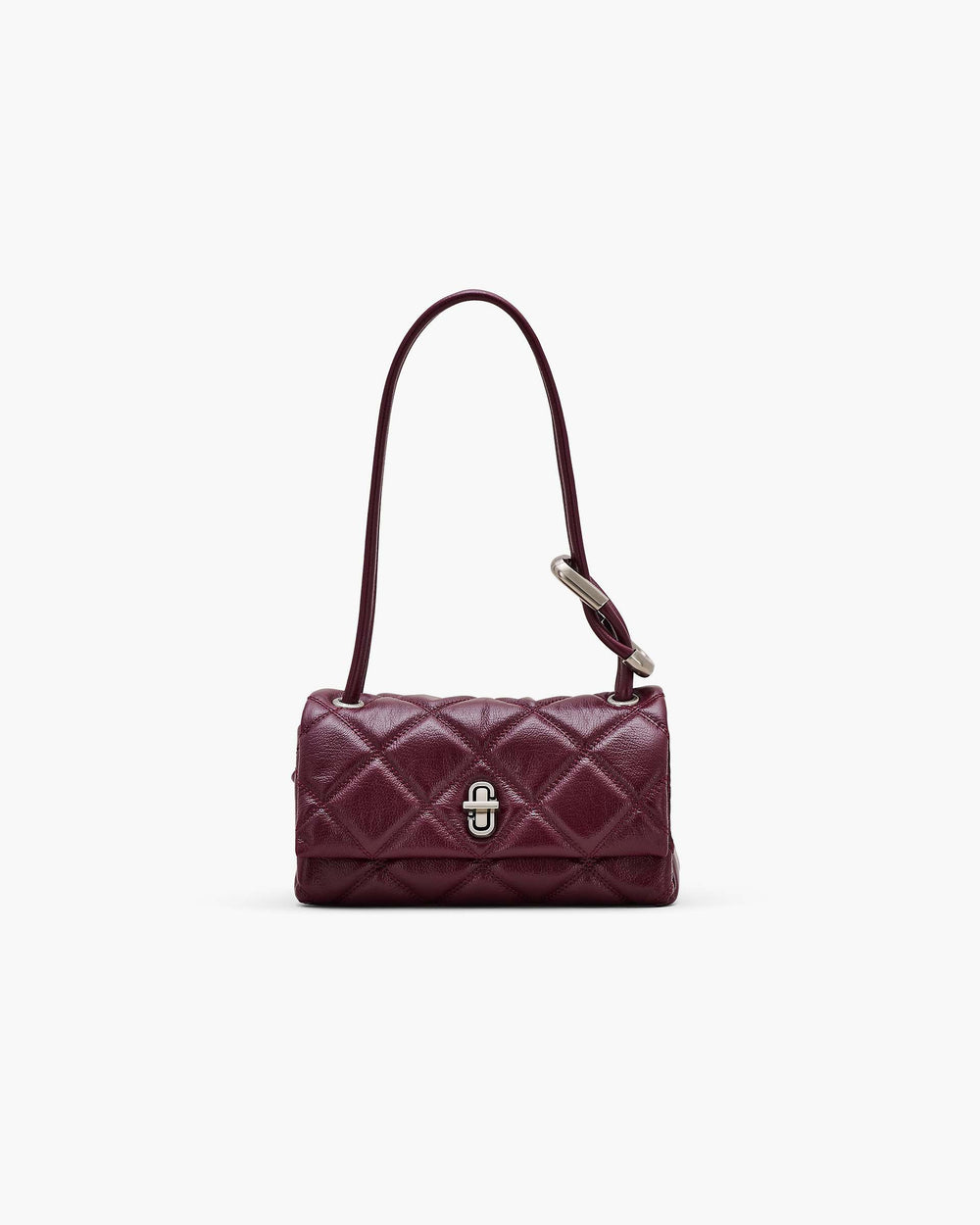 The Quilted Mini Dual Shoulder Bag - Dark Plum|Dark Plum