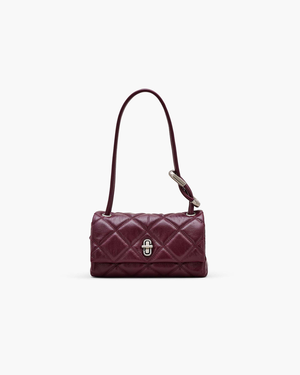 The Quilted Mini Dual Shoulder Bag - Dark Plum|Dark Plum