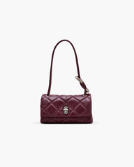 The Quilted Mini Dual Shoulder Bag - Dark Plum|Dark Plum
