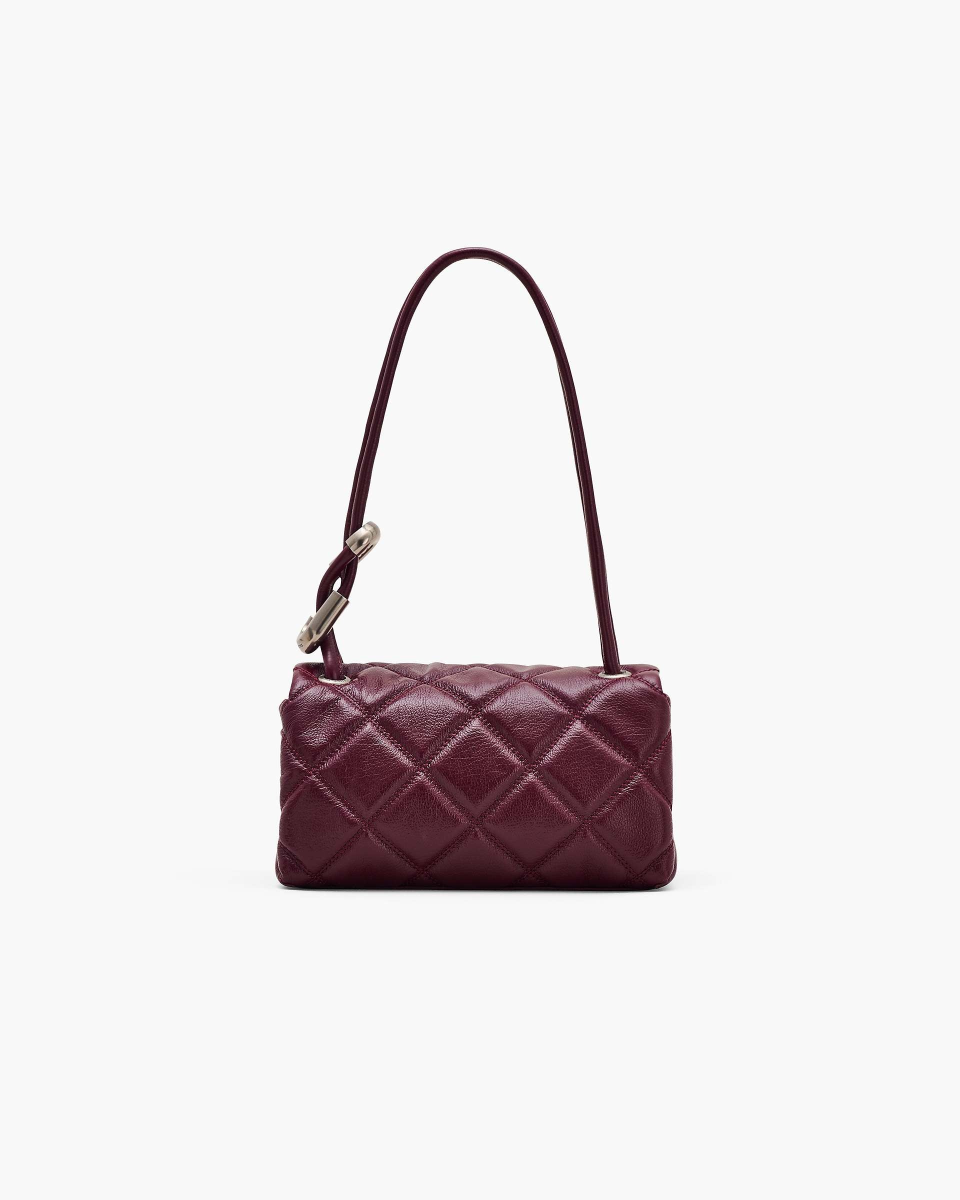 The Quilted Mini Dual Shoulder Bag - Dark Plum|Dark Plum