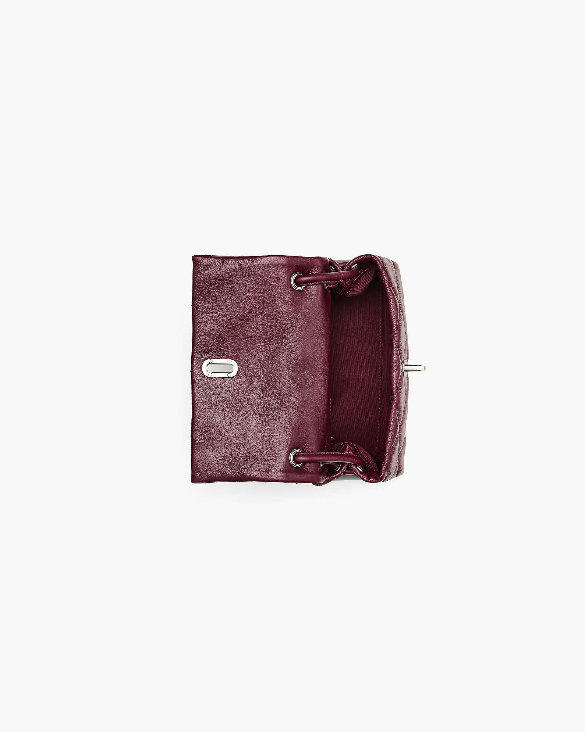 The Quilted Mini Dual Shoulder Bag - Dark Plum|Dark Plum