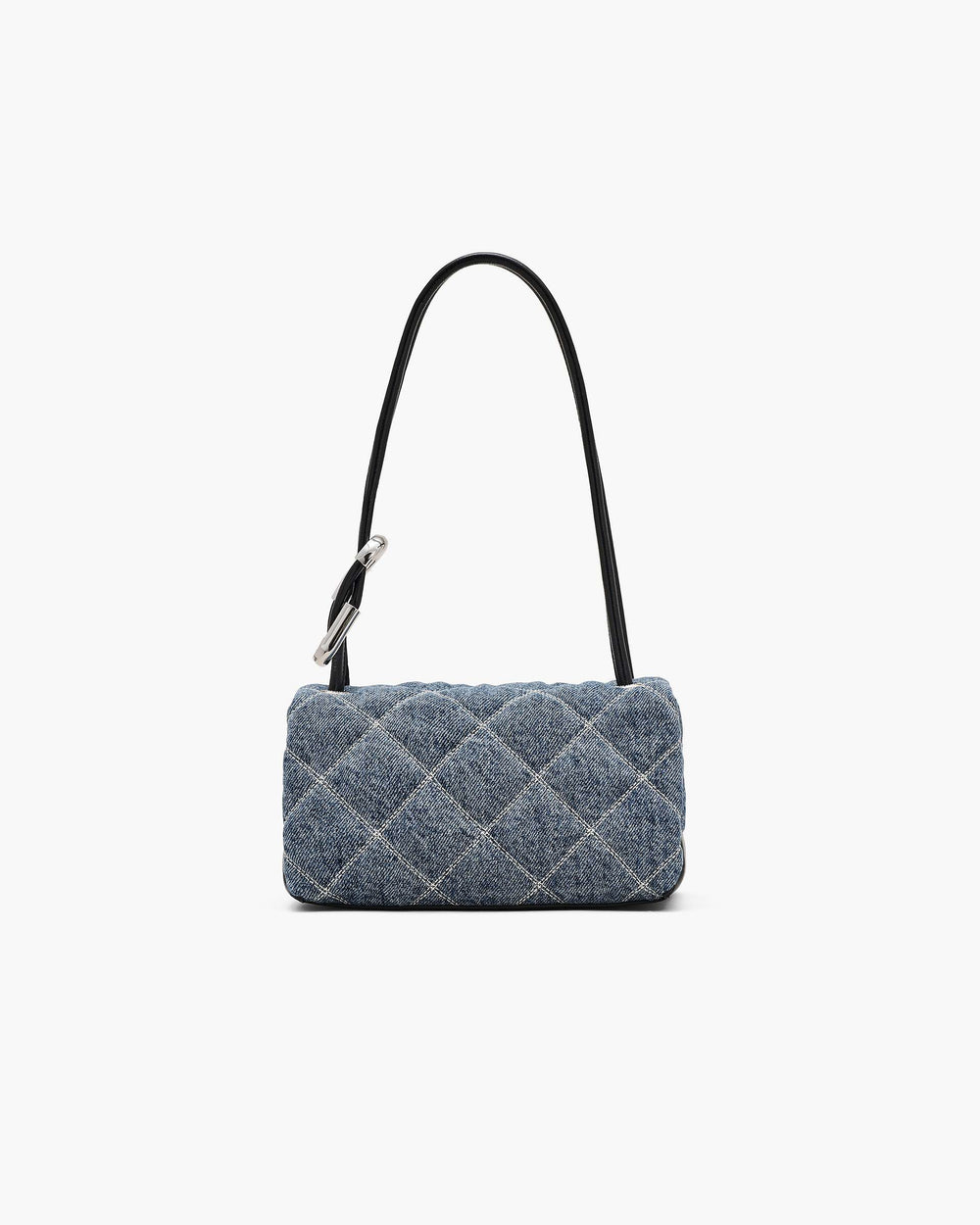 The Quilted Denim Mini Dual Shoulder Bag - Light Wash Indigo