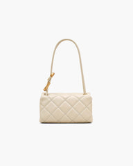 The Quilted Mini Dual Shoulder Bag - Cloud White|Cloud White