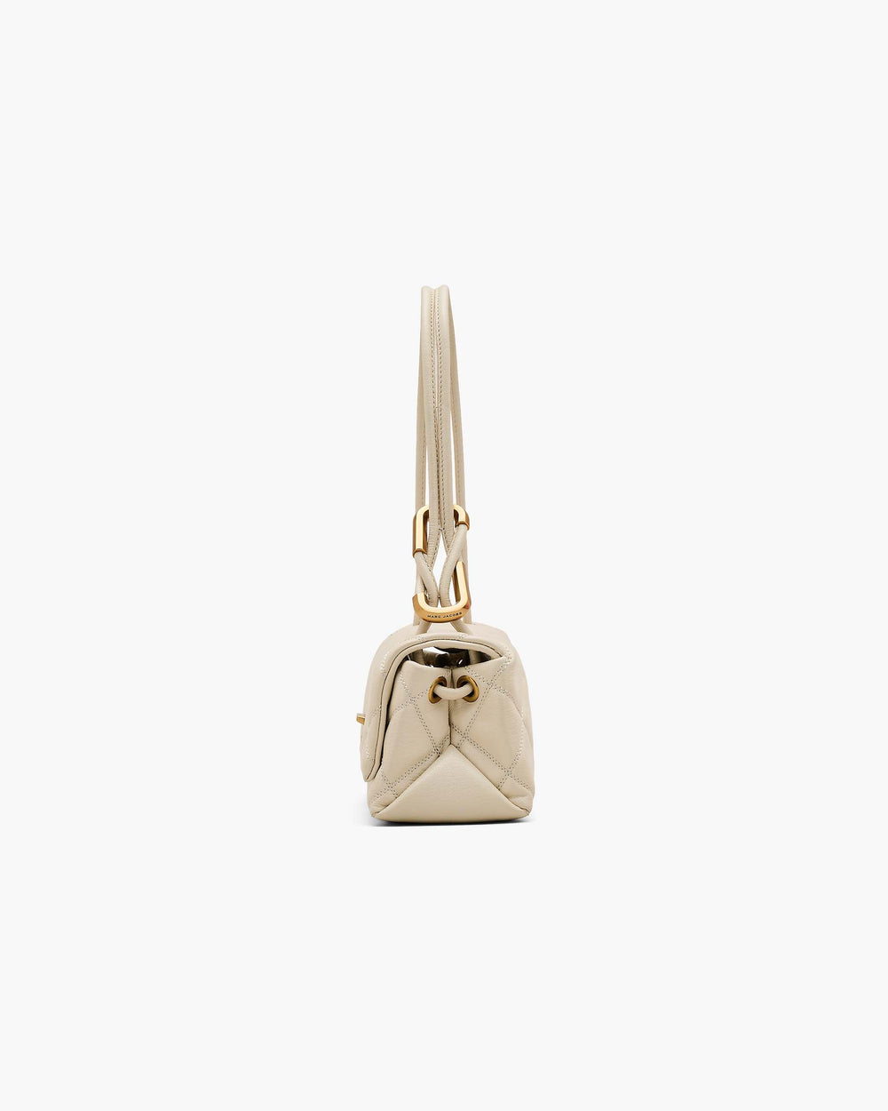 The Quilted Mini Dual Shoulder Bag - Cloud White|Cloud White