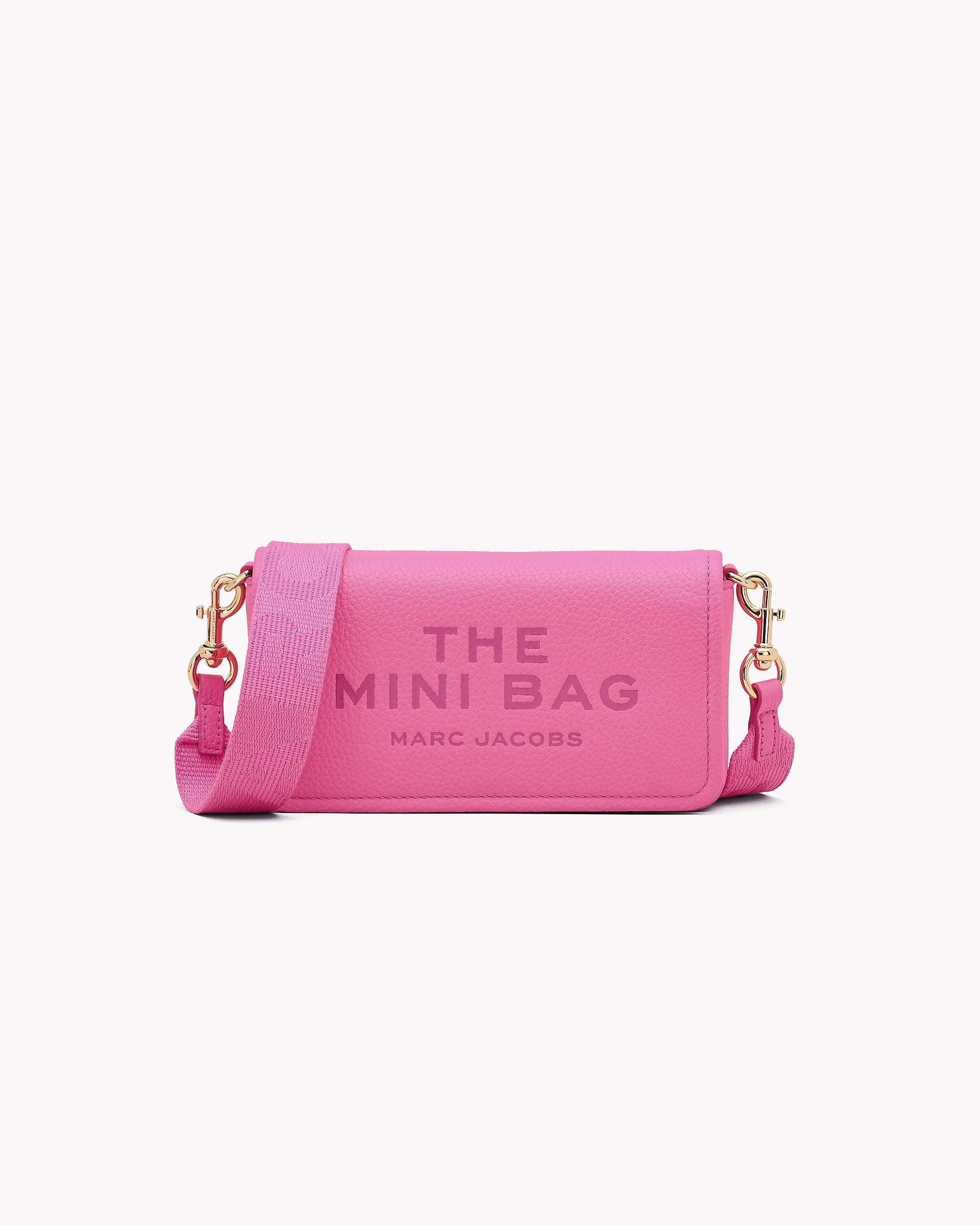 The Leather Mini Bag - Bow Pink