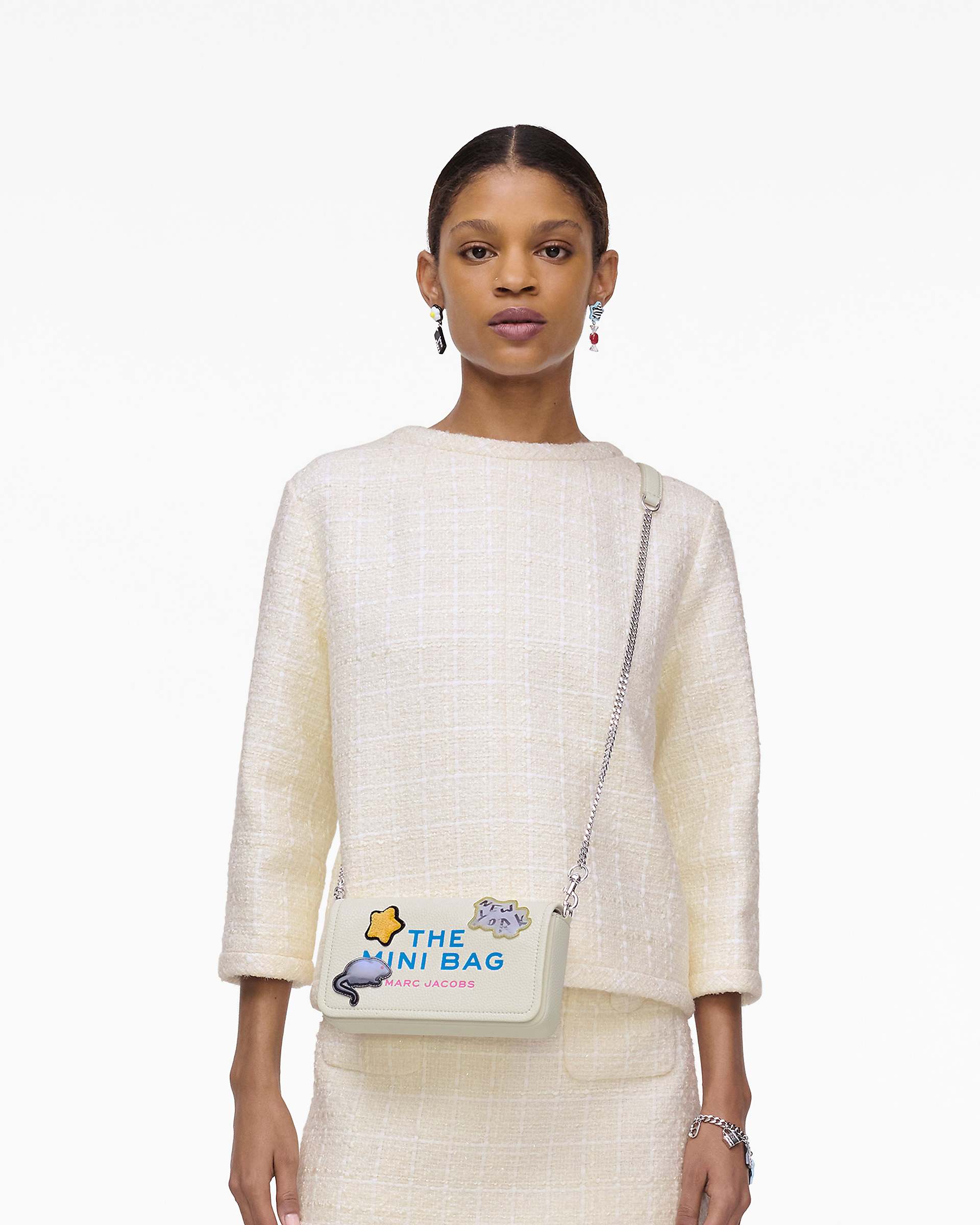 The Sticker Patch Mini Bag - White Multi