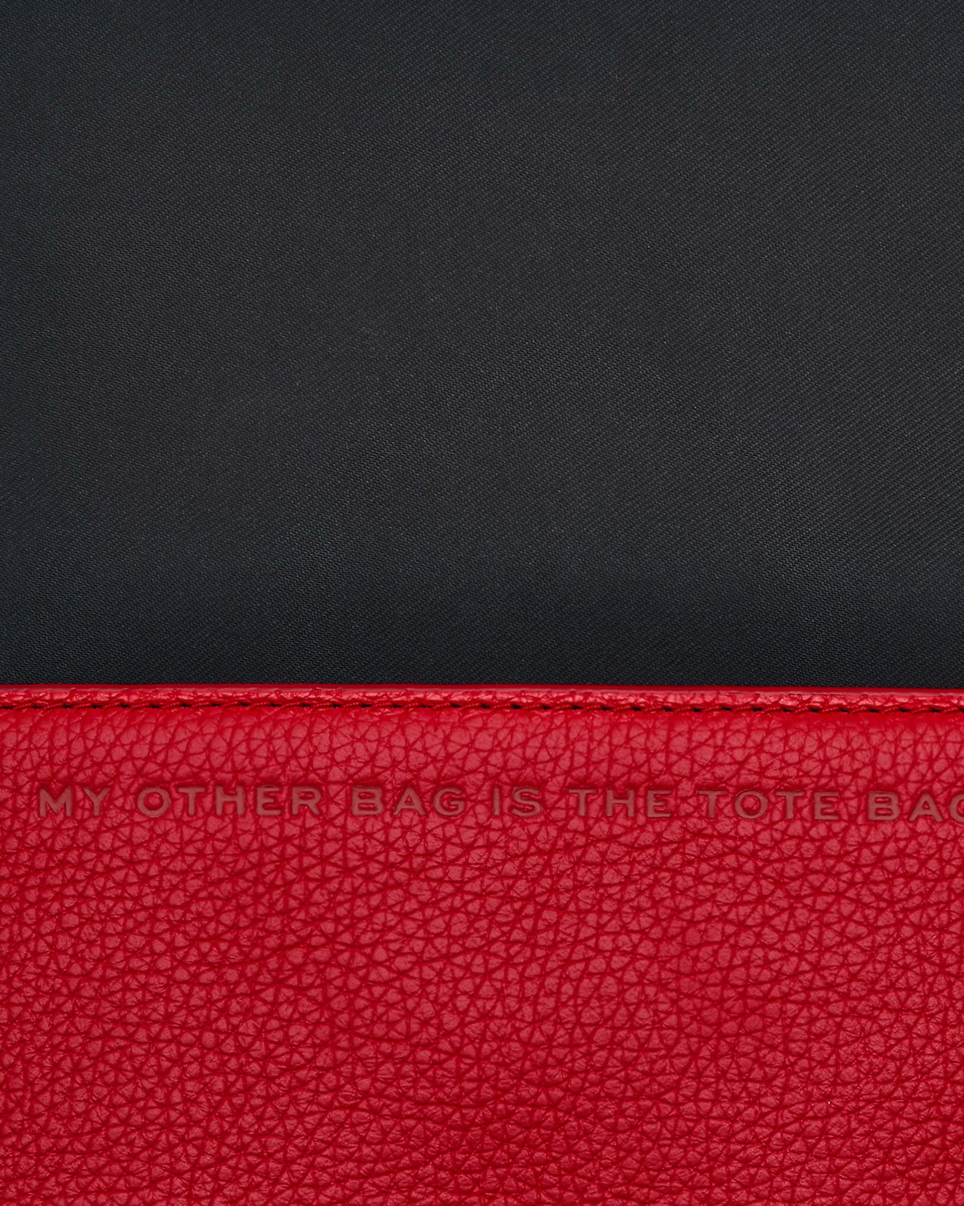 The Leather Mini Bag - True Red