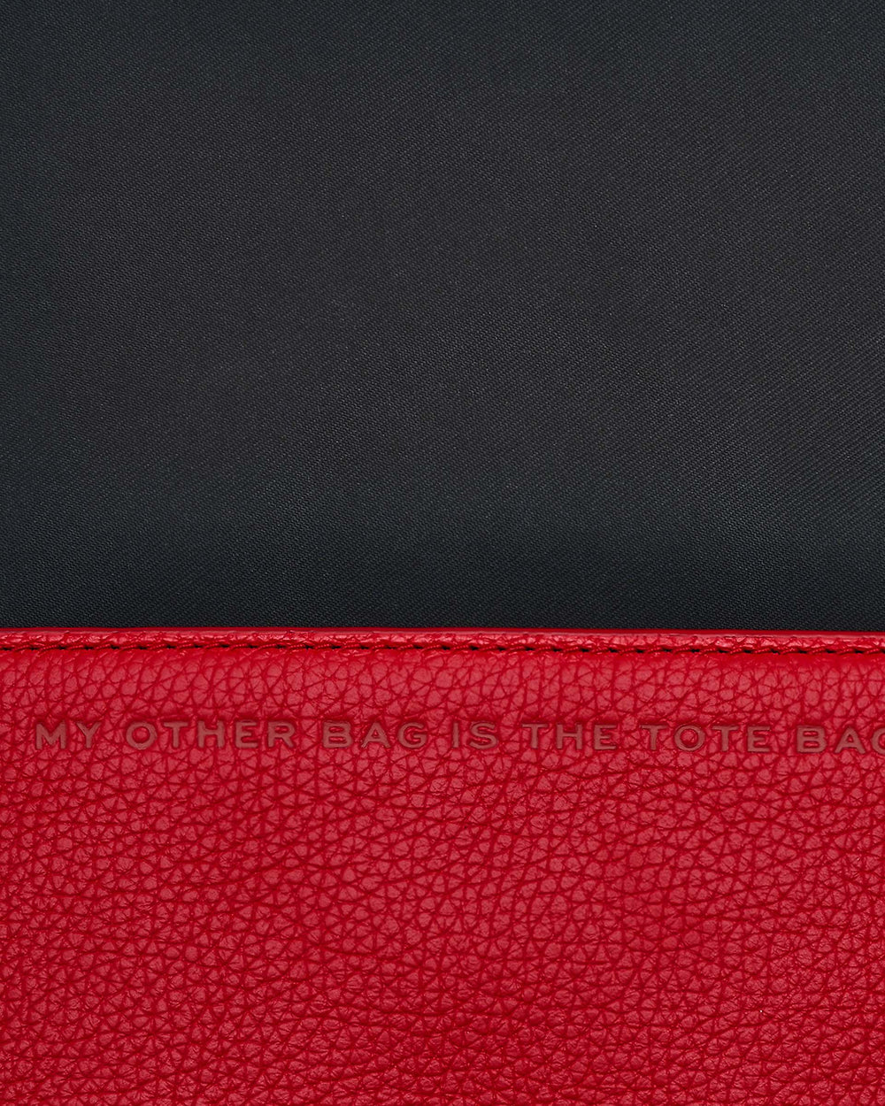 The Leather Mini Bag - True Red