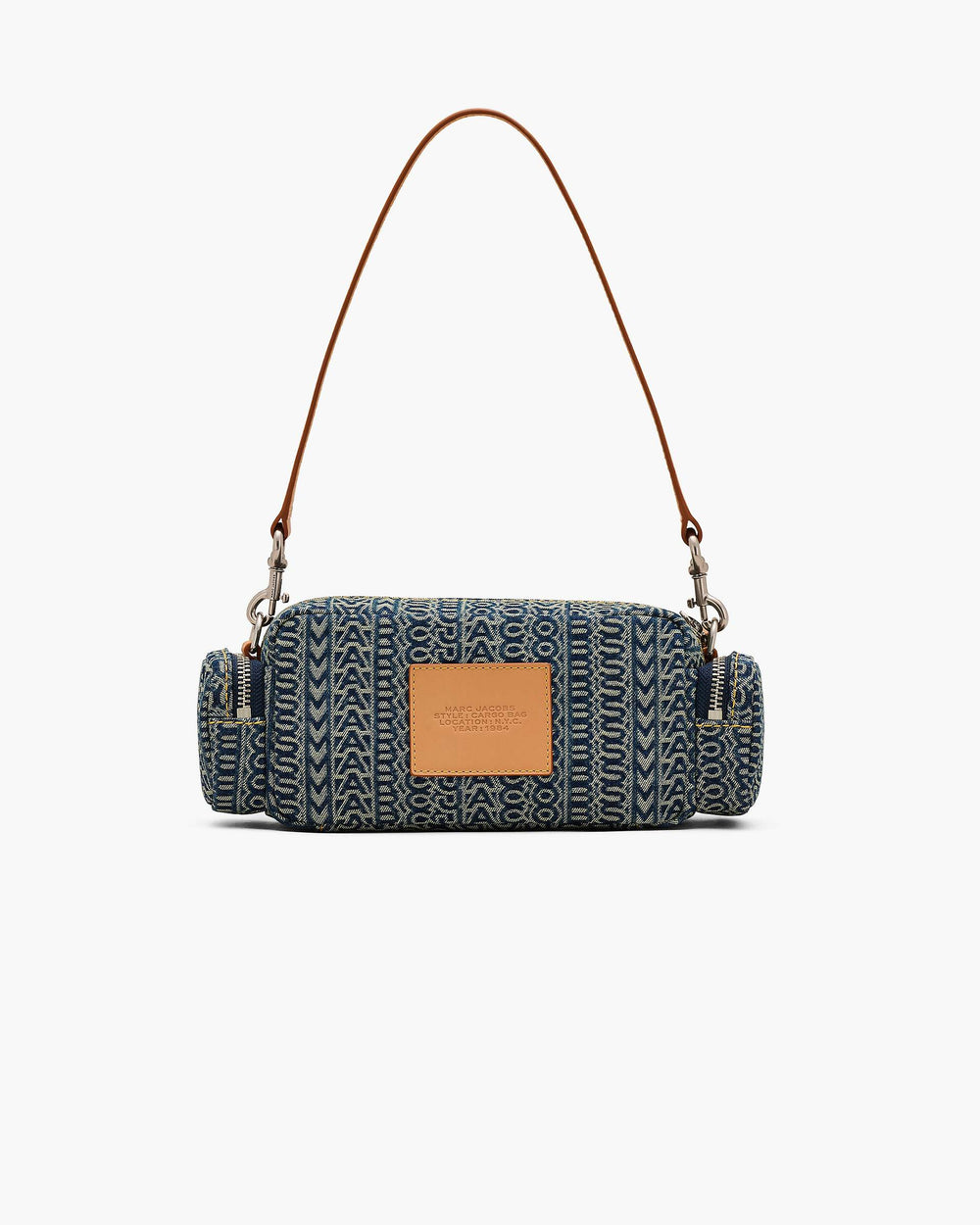 The Cargo Monogram Denim Shoulder Bag - Sun Faded Denim
