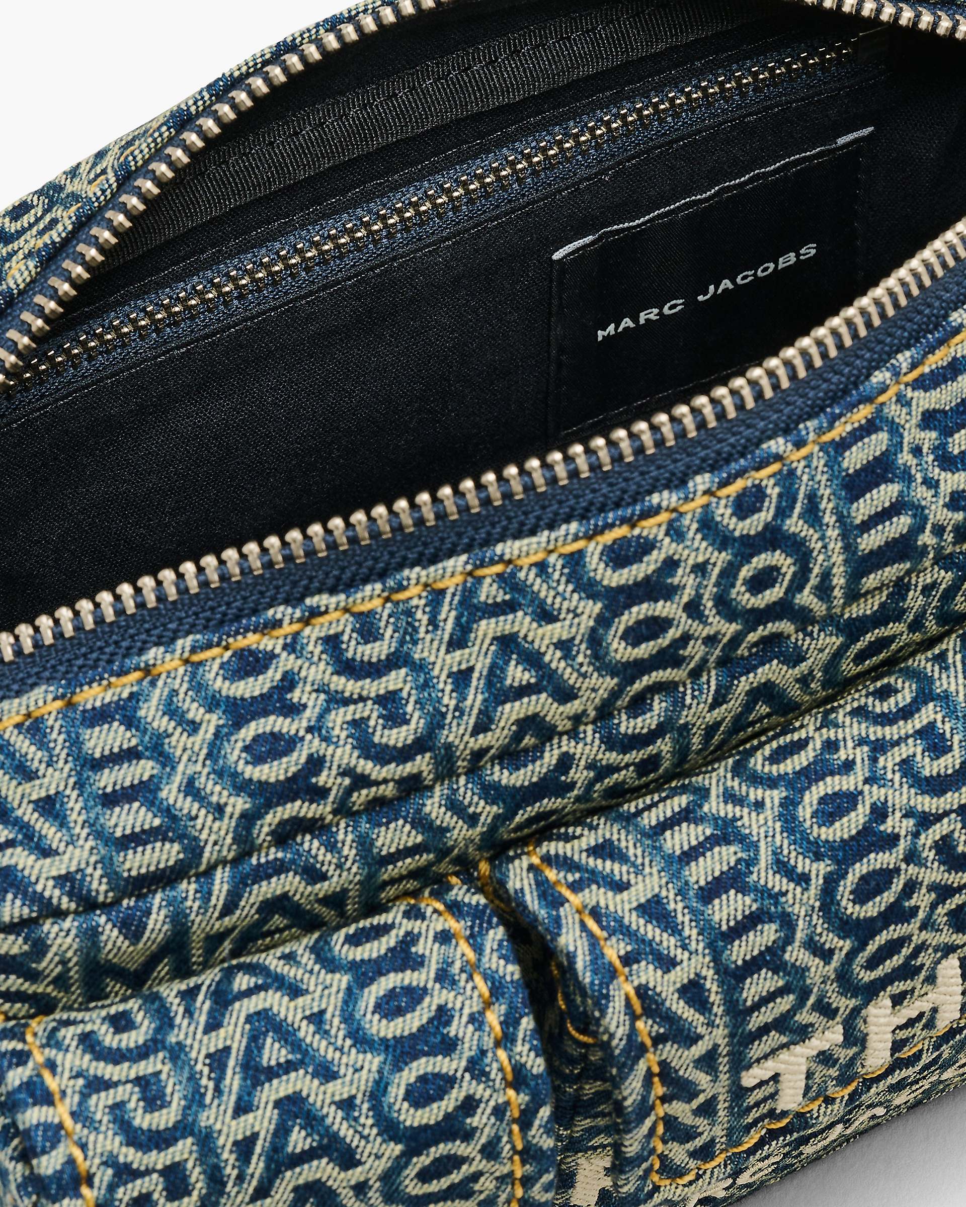 The Cargo Monogram Denim Shoulder Bag - Sun Faded Denim