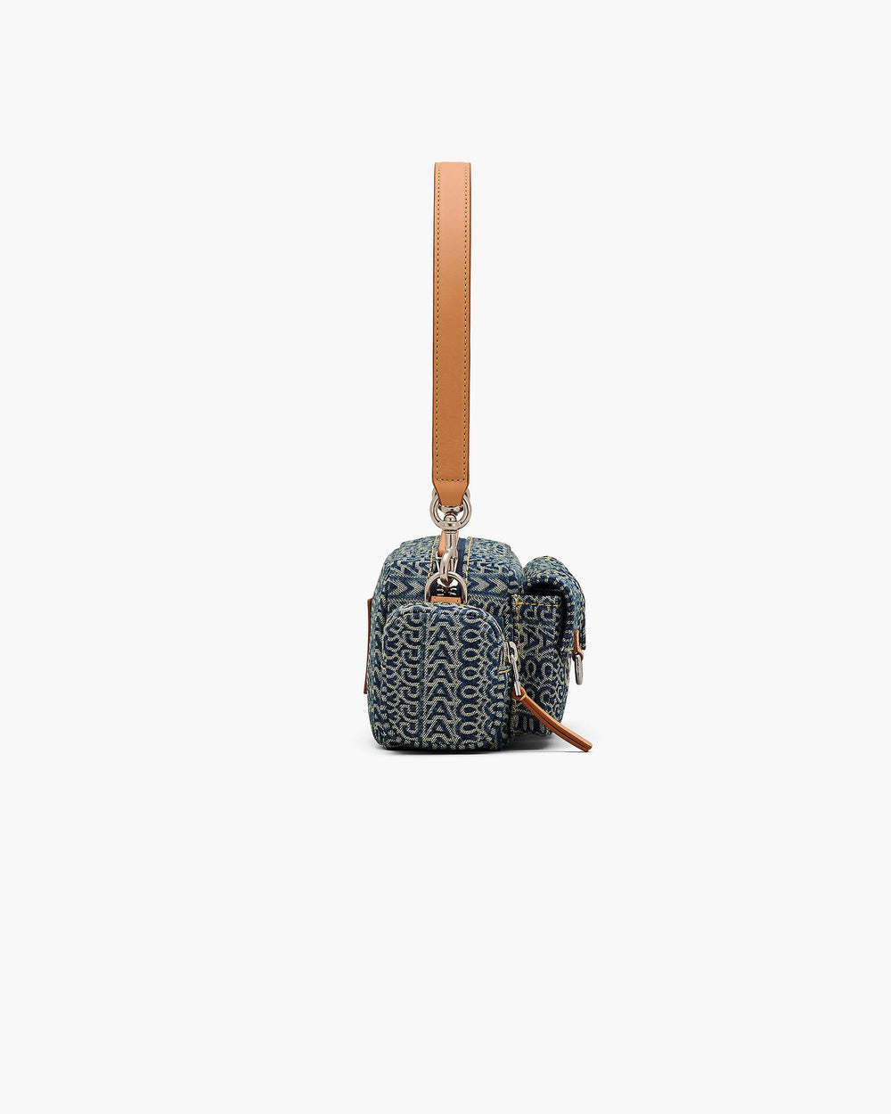 The Cargo Monogram Denim Shoulder Bag - Sun Faded Denim