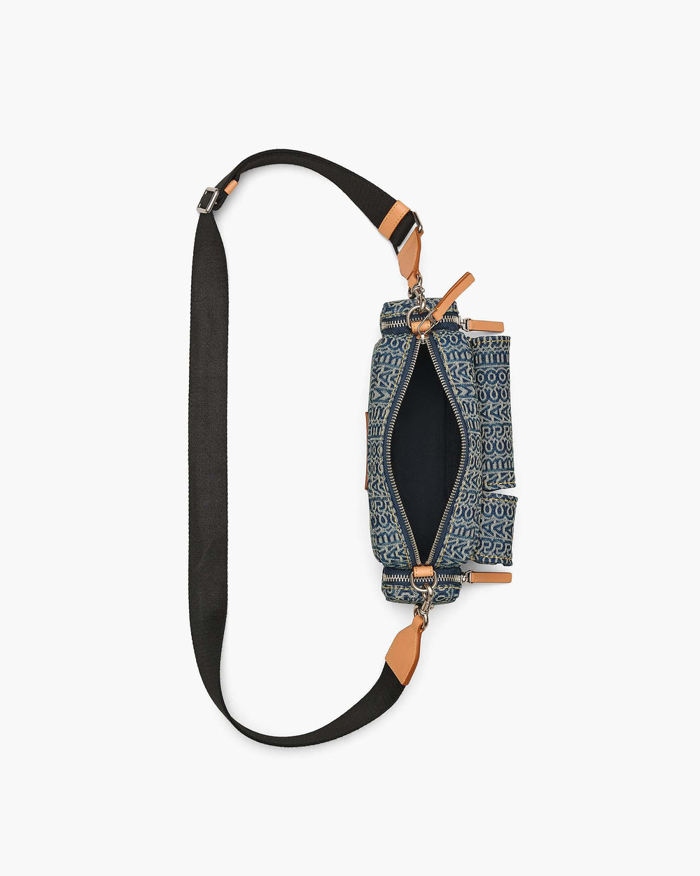 The Cargo Monogram Denim Shoulder Bag - Sun Faded Denim