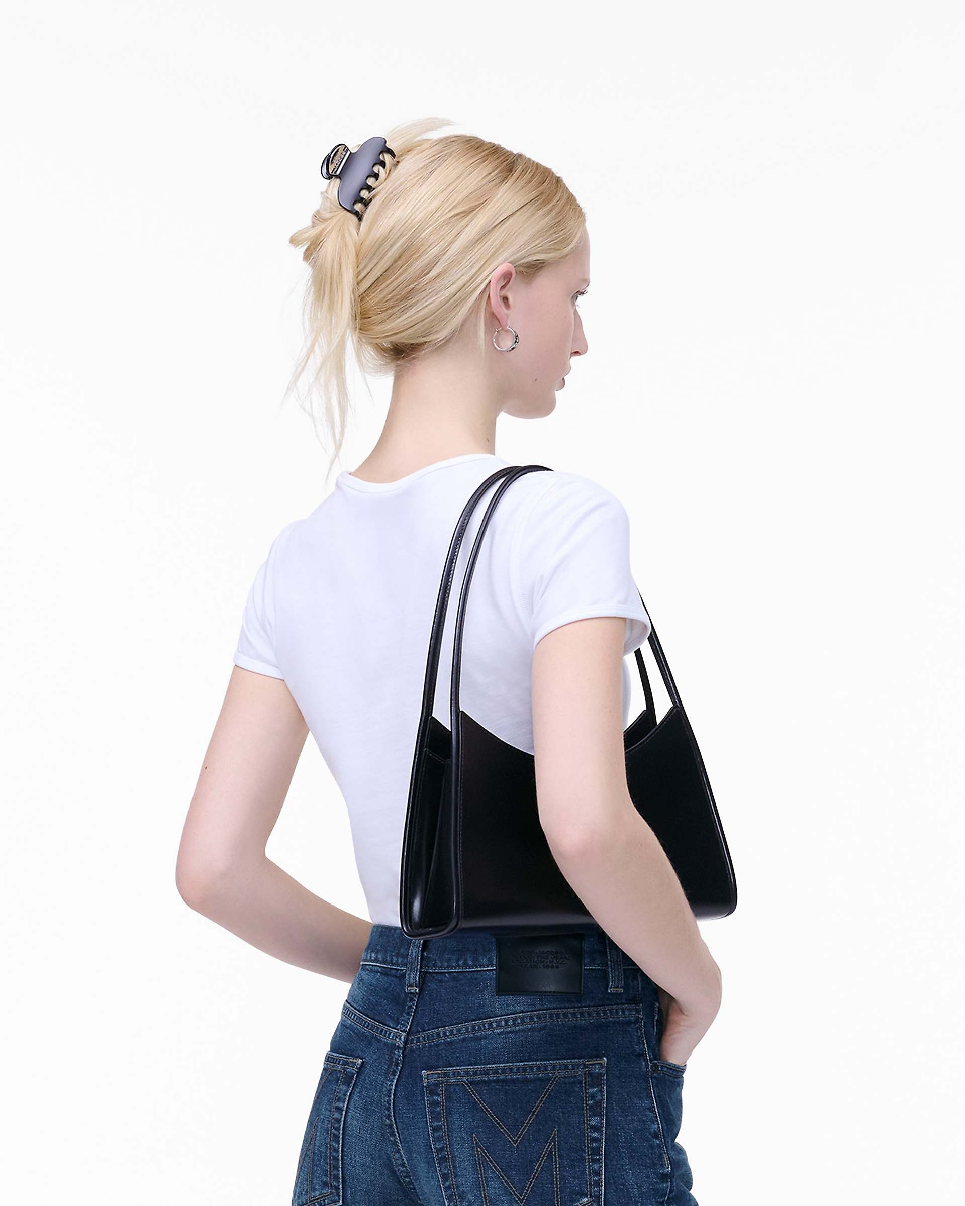 The Claw Clip Shoulder Bag - Cotton White