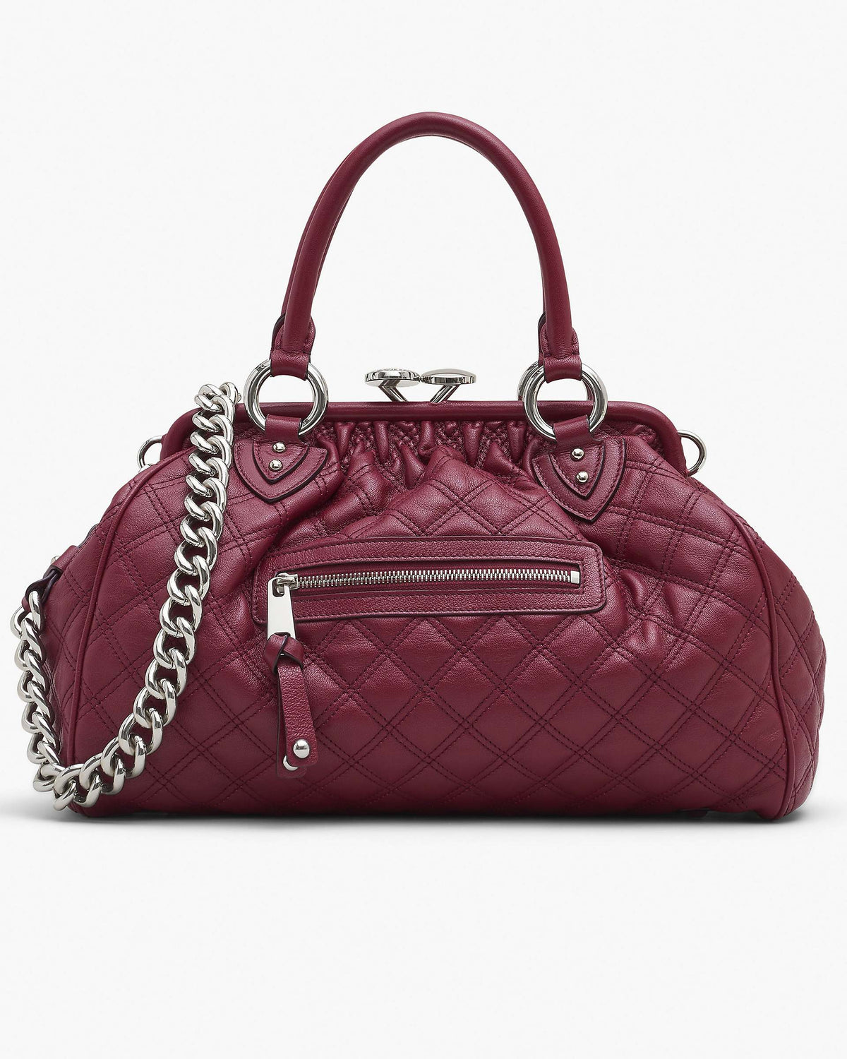 Re-Edition Quilted Leather Stam Bag - Cherry