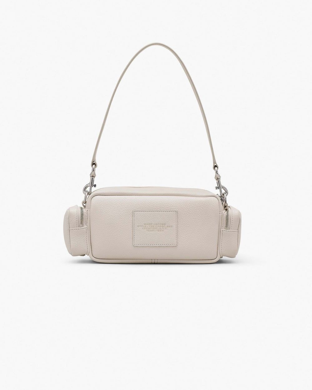 The Leather Cargo Bag - Cotton/Silver