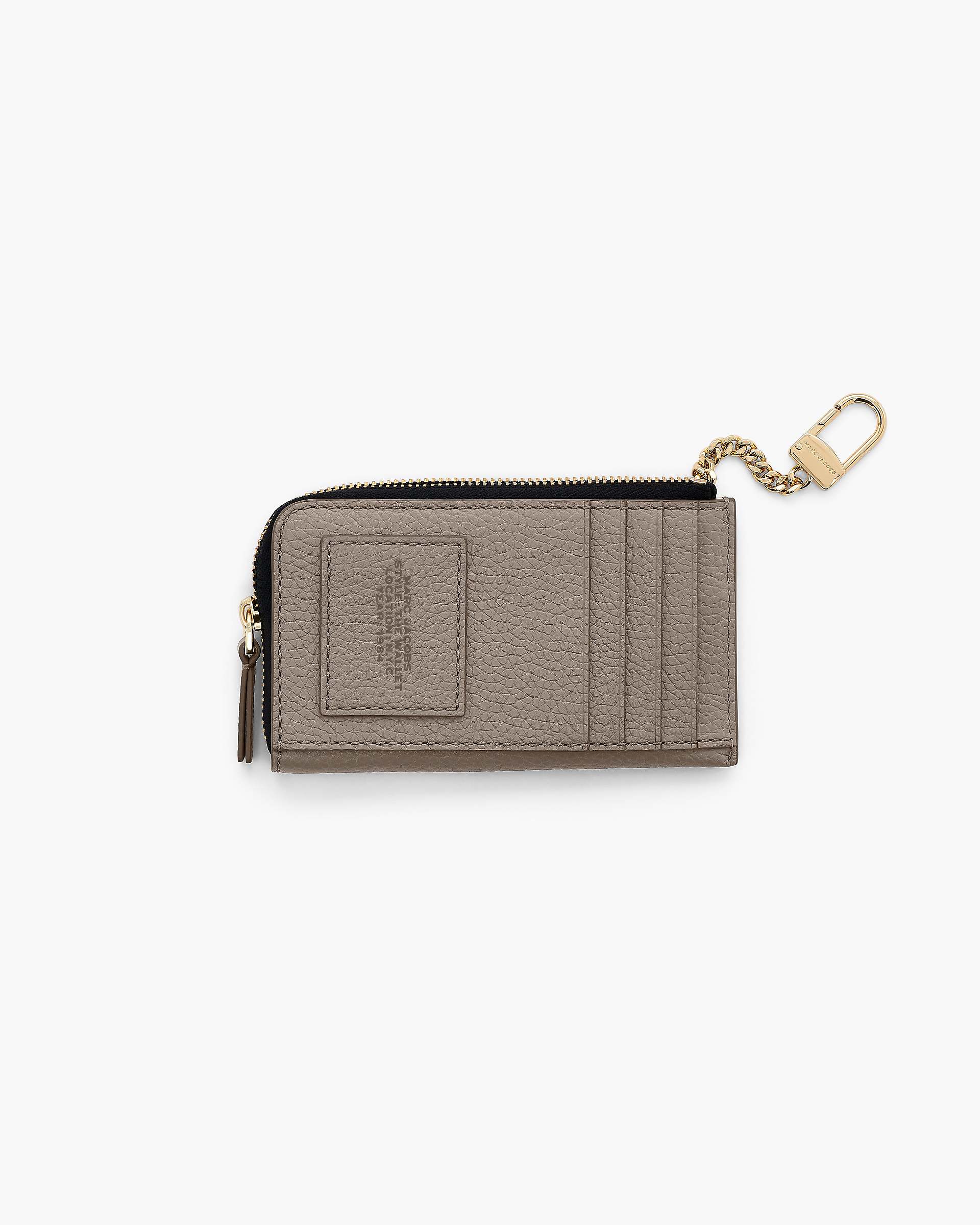 The Leather Top Zip Multi Wallet - Cement|Cement