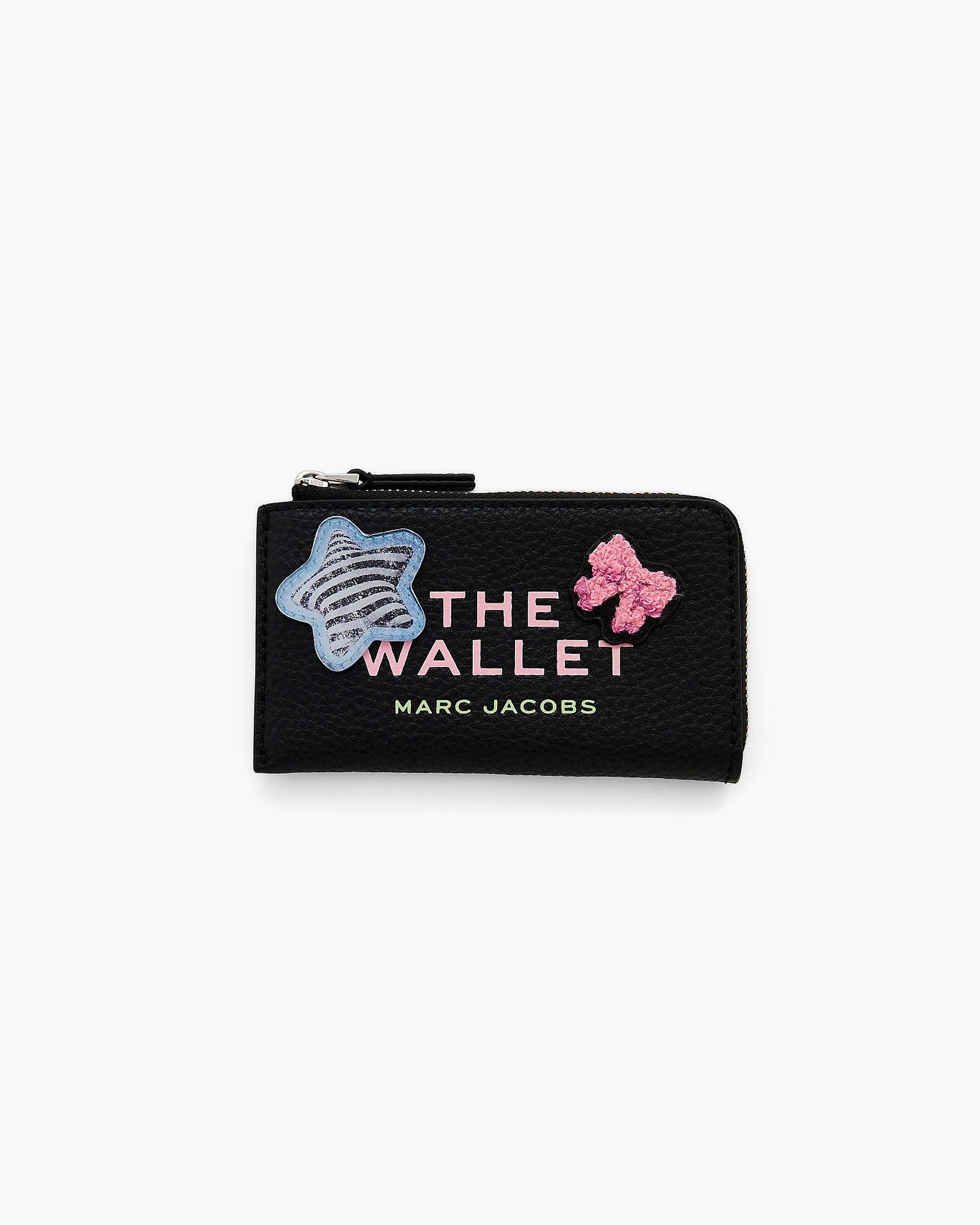 The Sticker Patch Top Zip Multi Wallet - Black Multi