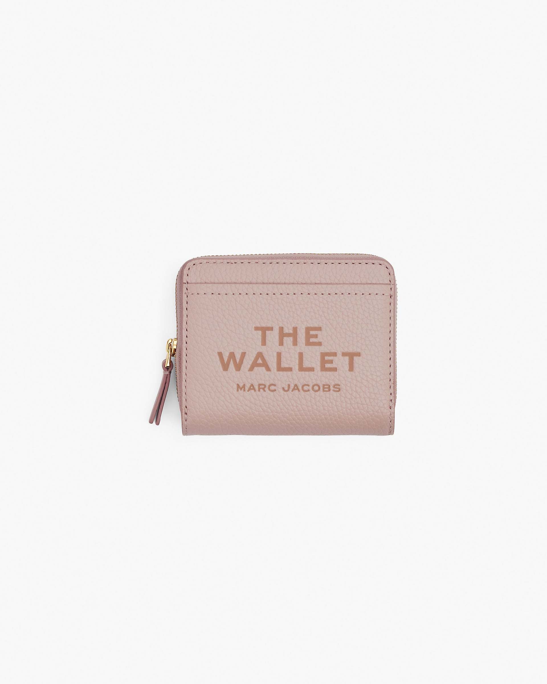 The Leather Mini Compact Wallet - Rose|Rose