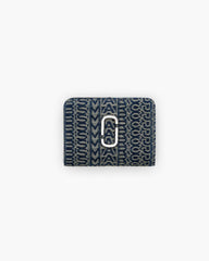 The Monogram Denim J Marc Mini Compact Wallet - Sun Faded Denim