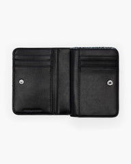 The Monogram Denim J Marc Mini Compact Wallet - Sun Faded Denim