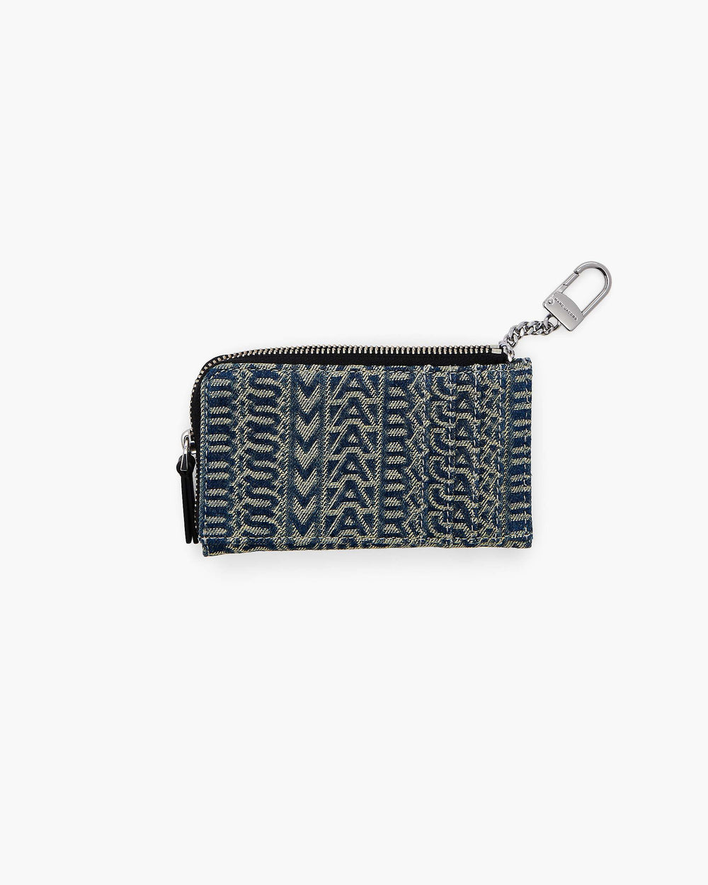 The Monogram Denim J Marc Top Zip Multi Wallet - Sun Faded Denim