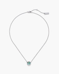 The Button Abalone Necklace - Silver/Abalone