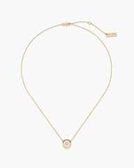 The Button Mother Of Pearl Necklace - Gold/Mop