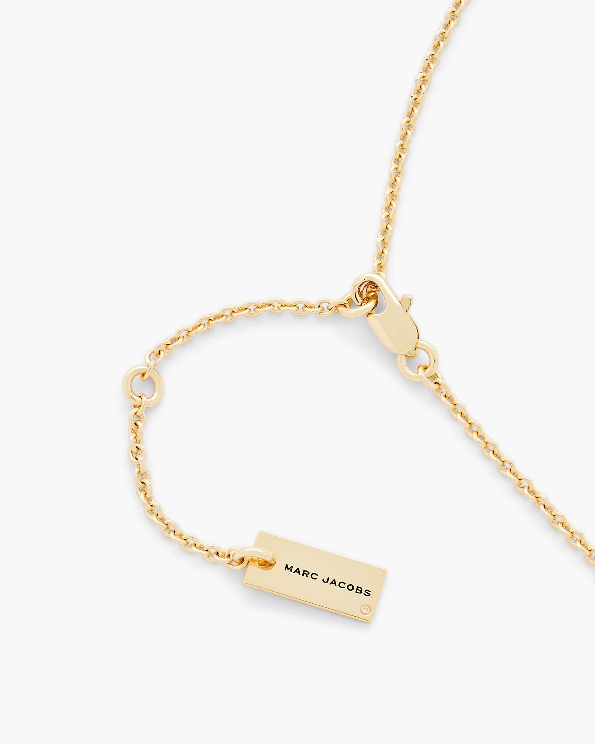 The Button Mother Of Pearl Necklace - Gold/Mop
