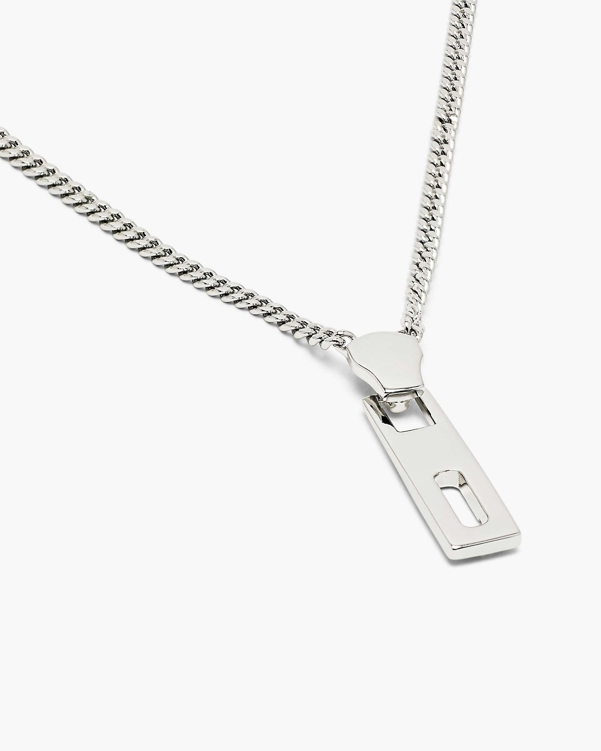 J Marc Zipper Necklace - Silver