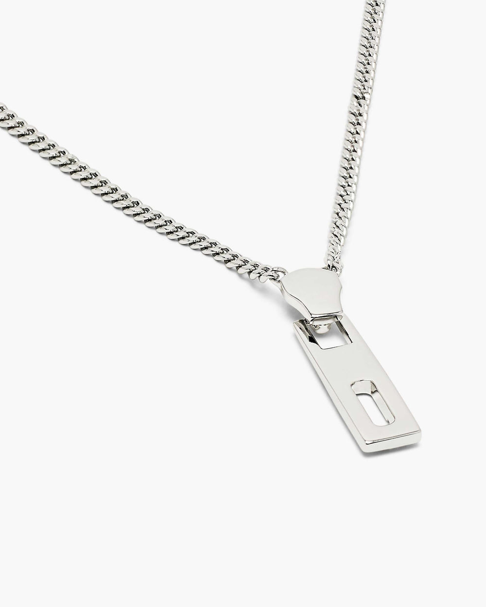 J Marc Zipper Necklace - Silver