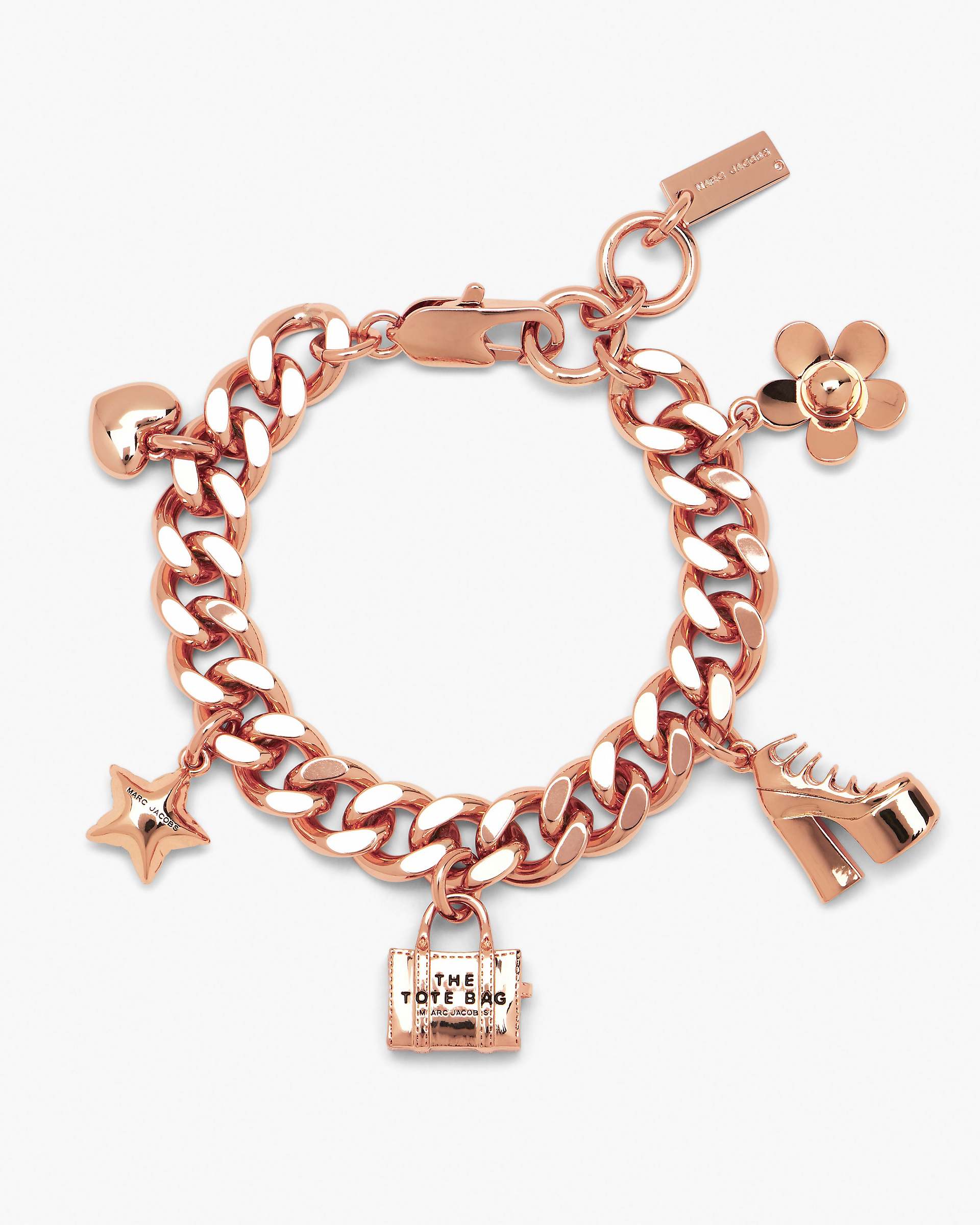 The Mini Icon Charm Bracelet - Antique Rose Gold