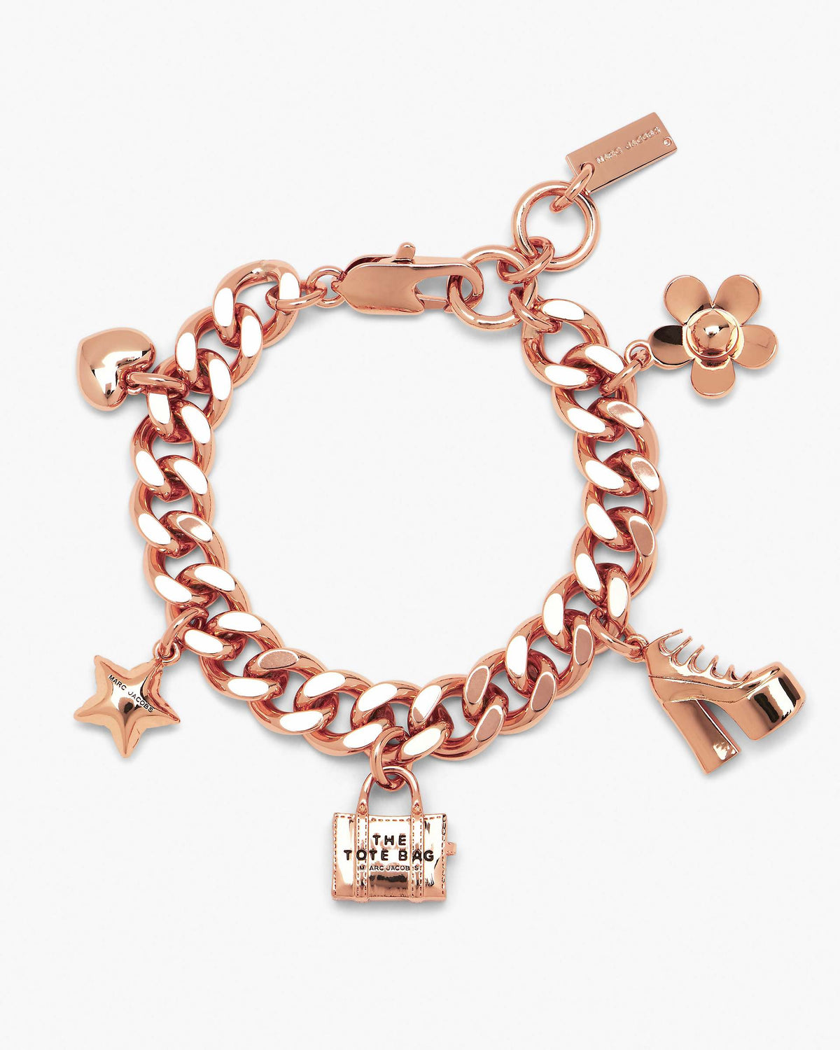 The Mini Icon Charm Bracelet - Antique Rose Gold