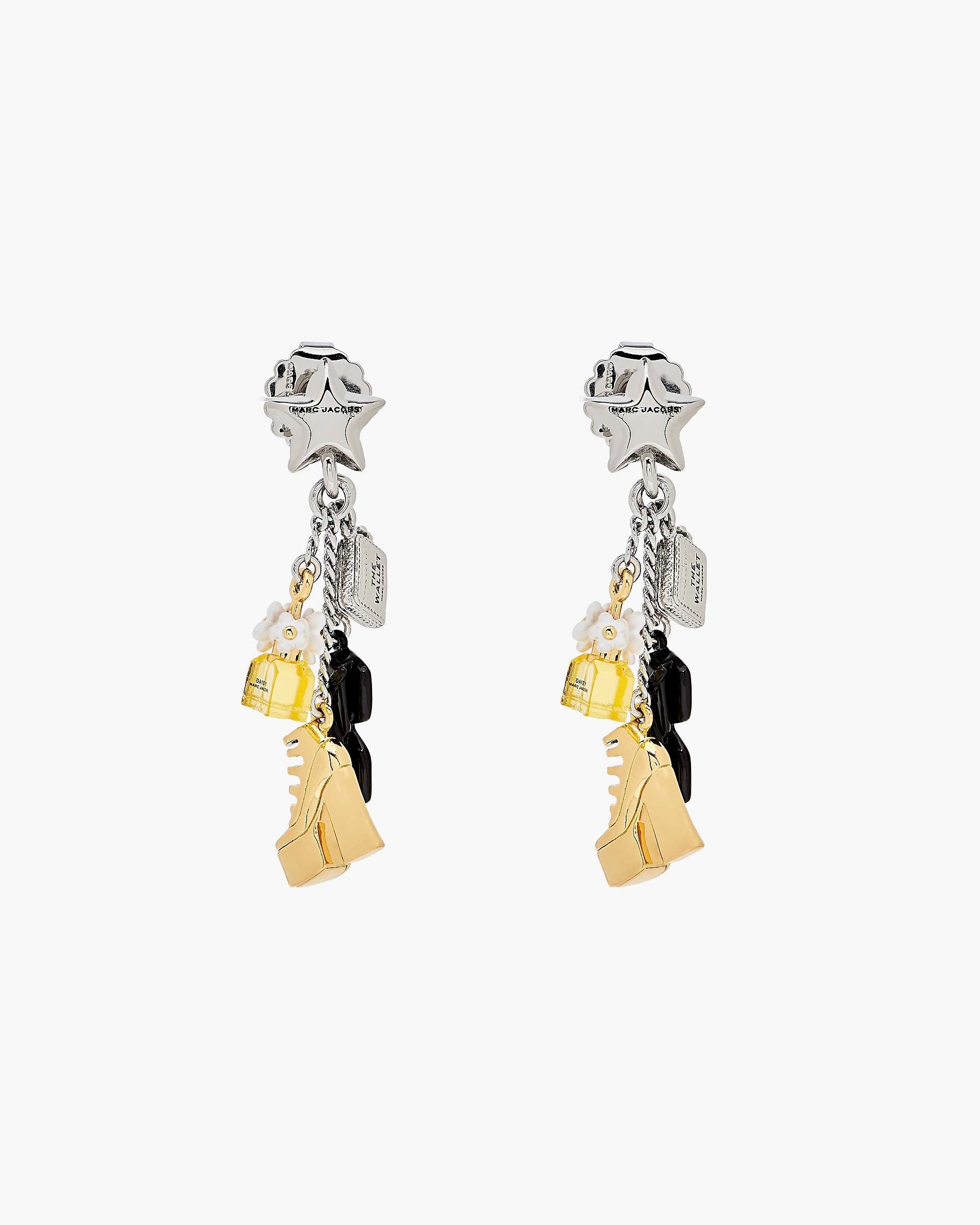 The Mini Icon Charm Earrings - Gold/Silver