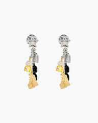 The Mini Icon Charm Earrings - Gold/Silver