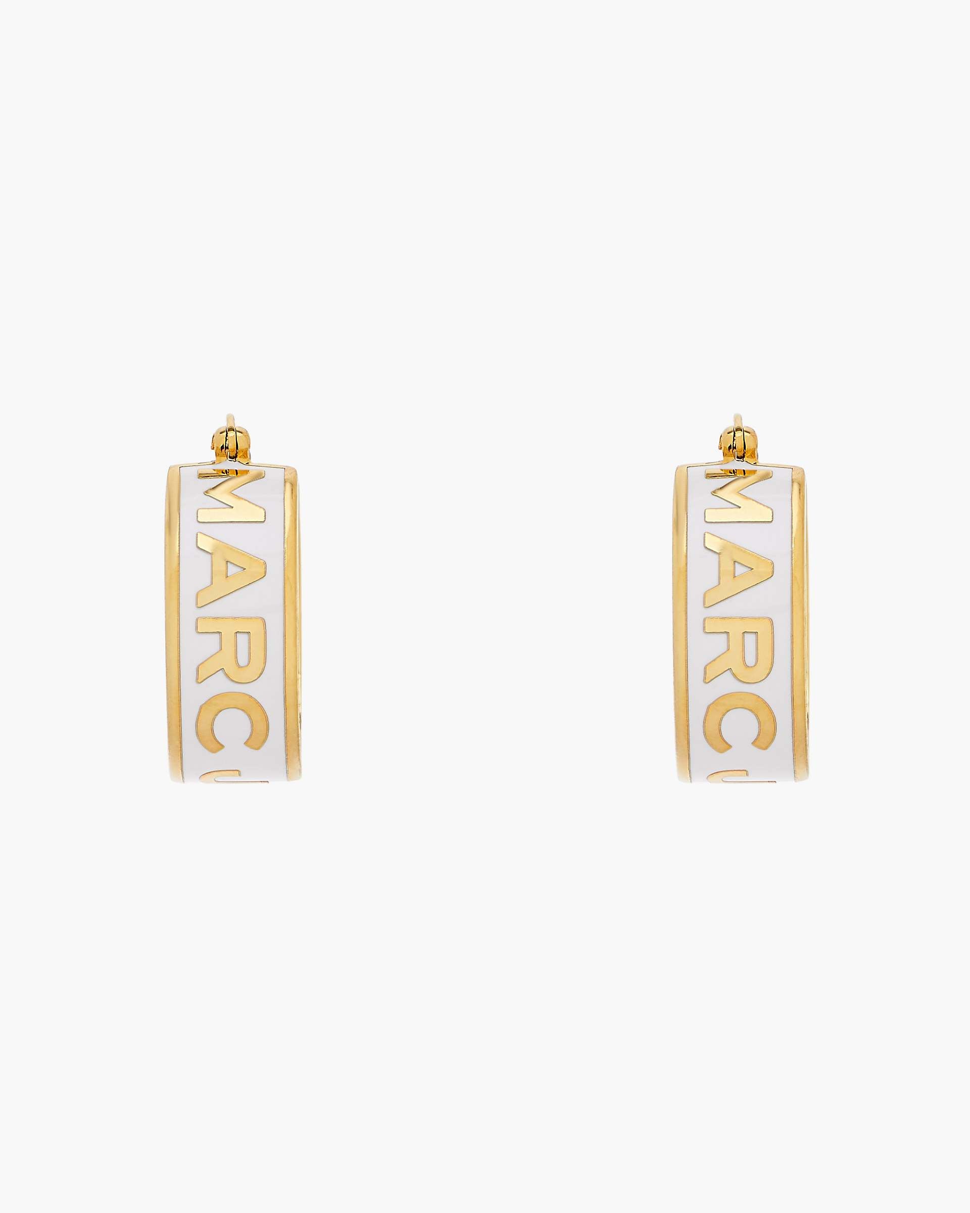The Marc Jacobs Hoop Earrings - Gold/Cream