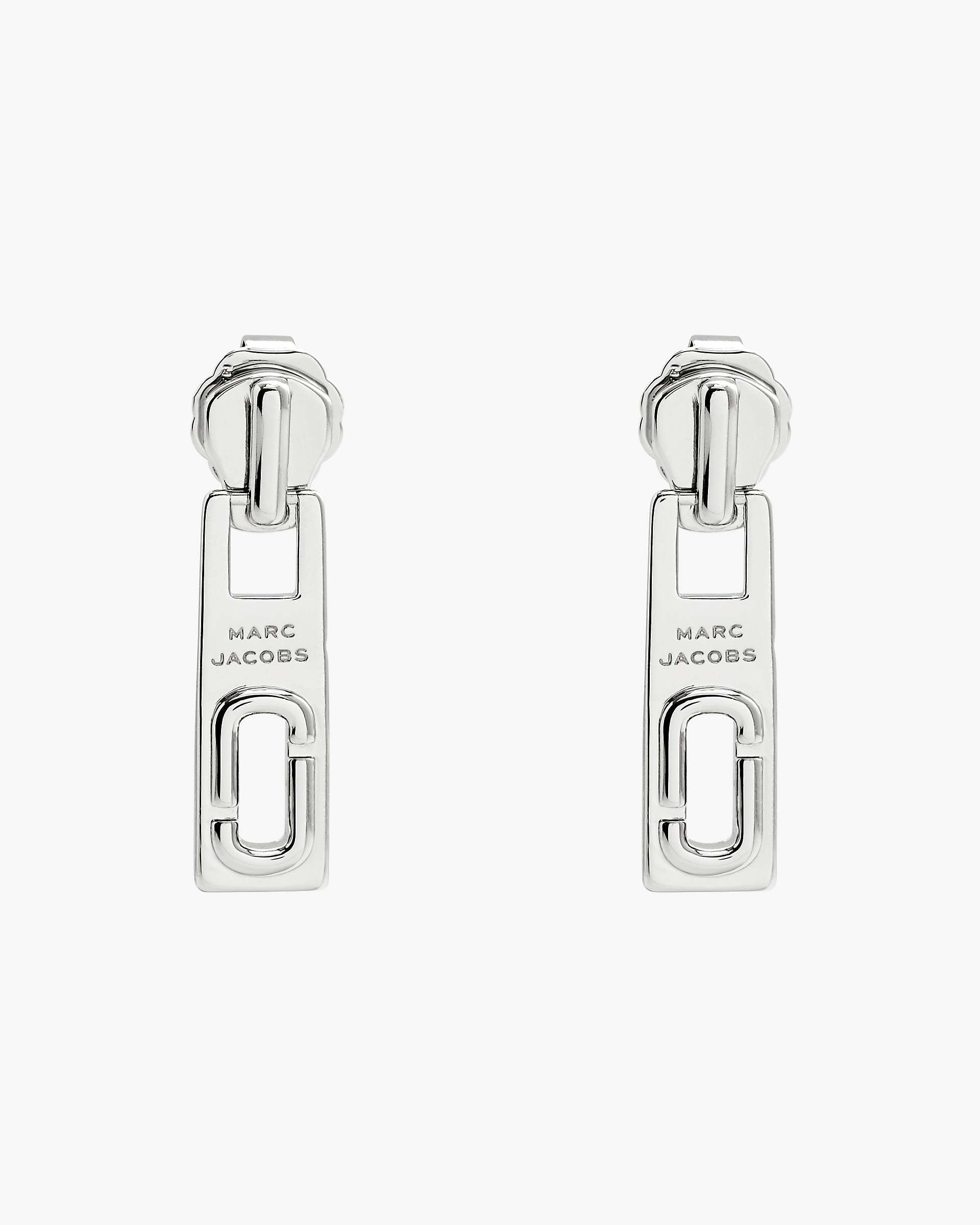 J Marc Zipper Earrings - Silver