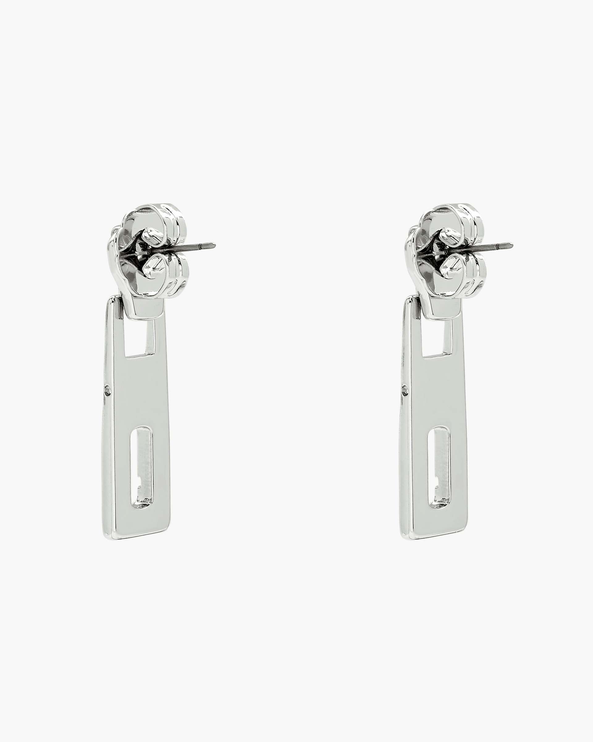 J Marc Zipper Earrings - Silver